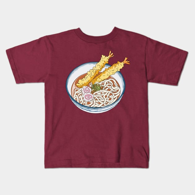 Tempura Udon Kids T-Shirt by smithandco